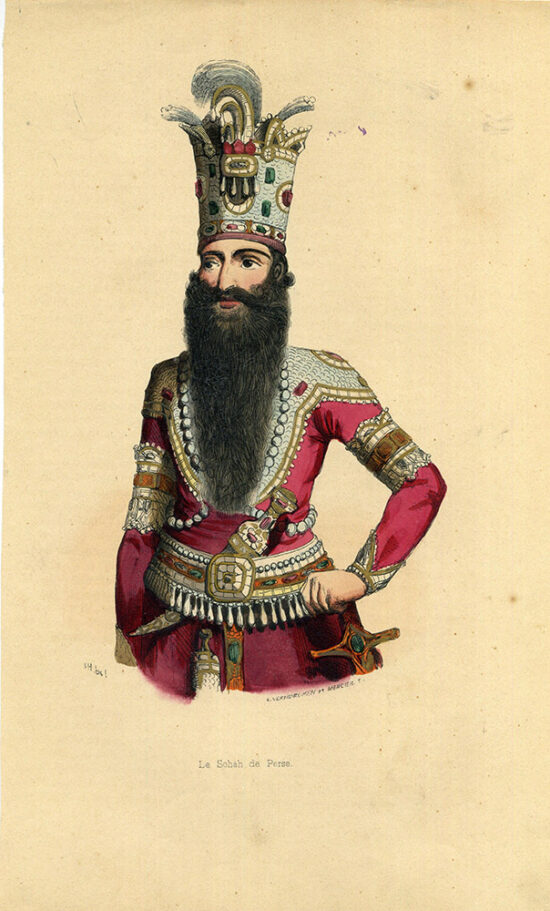 Ксилография Персидский шах